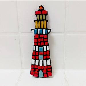 Mosaic lighthouse kits by CracktPot Jo