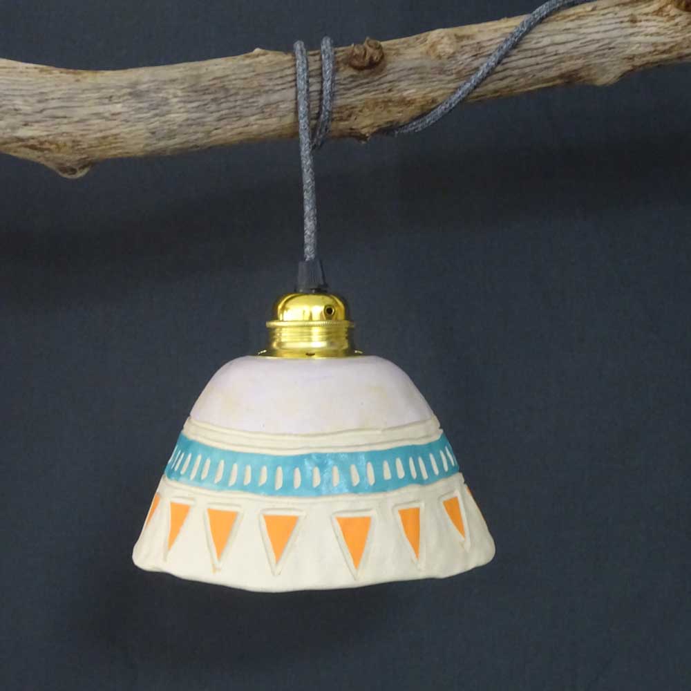 Pendant lampshade by Emily Jane Ceramics