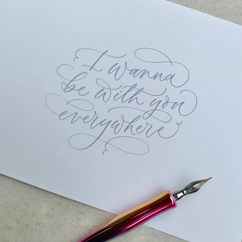 Calligraphy with Emma